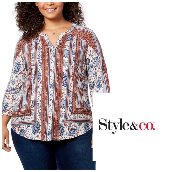 Tops - 🚨 Final Sale 🚨 Style & Co. Boho Paisley Top
